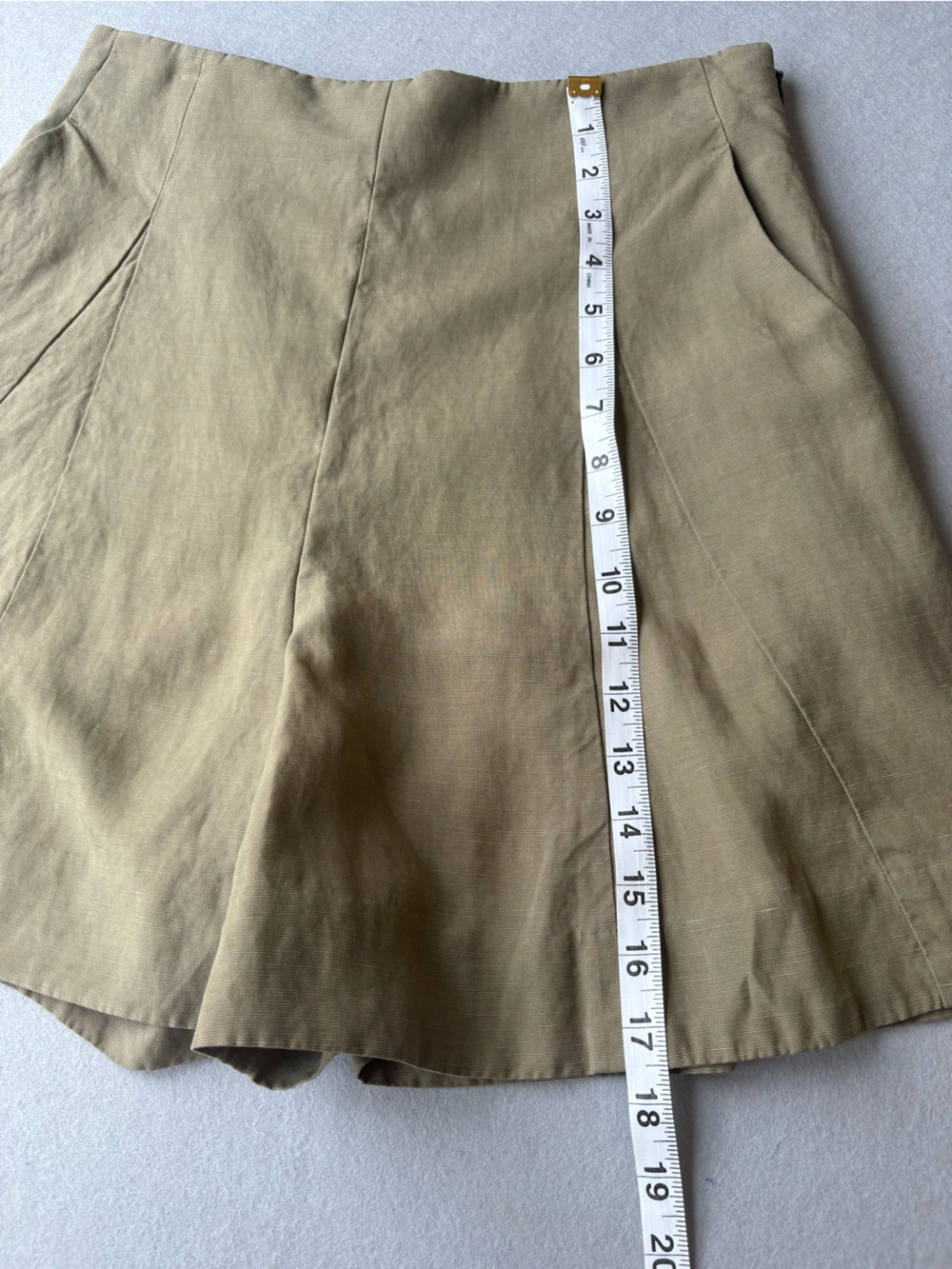 Club Monaco Skirty Olive A-Line Women’s Shorts sz 8 Classic Prep - Picture 8 of 10